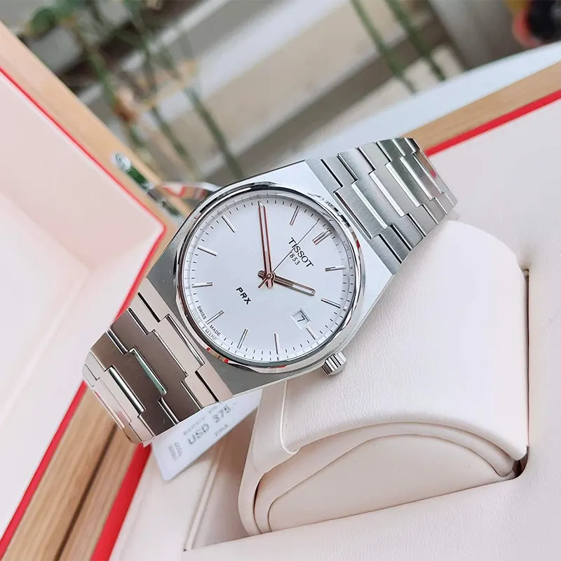 Tissot PRX Swiss Quartz Silver Dial Men's Watch- T137.410.11.031.00